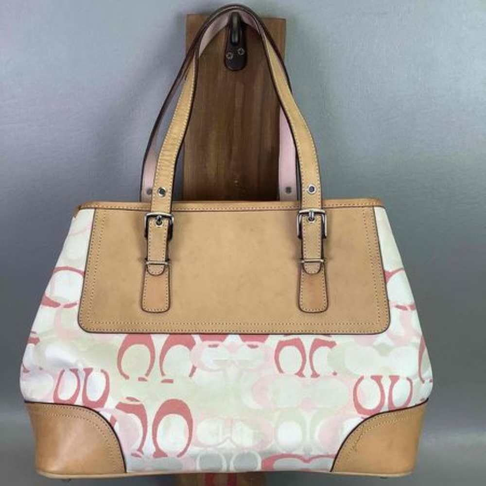 Coach Purse-Signature Jacquard Doctor's Bag, w/COA - Picture 2 of 6